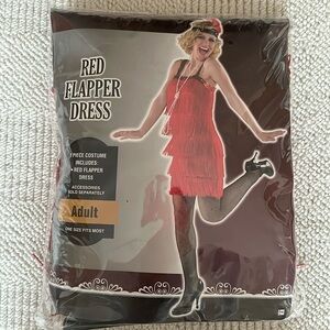 Red Flapper Dress Costume
